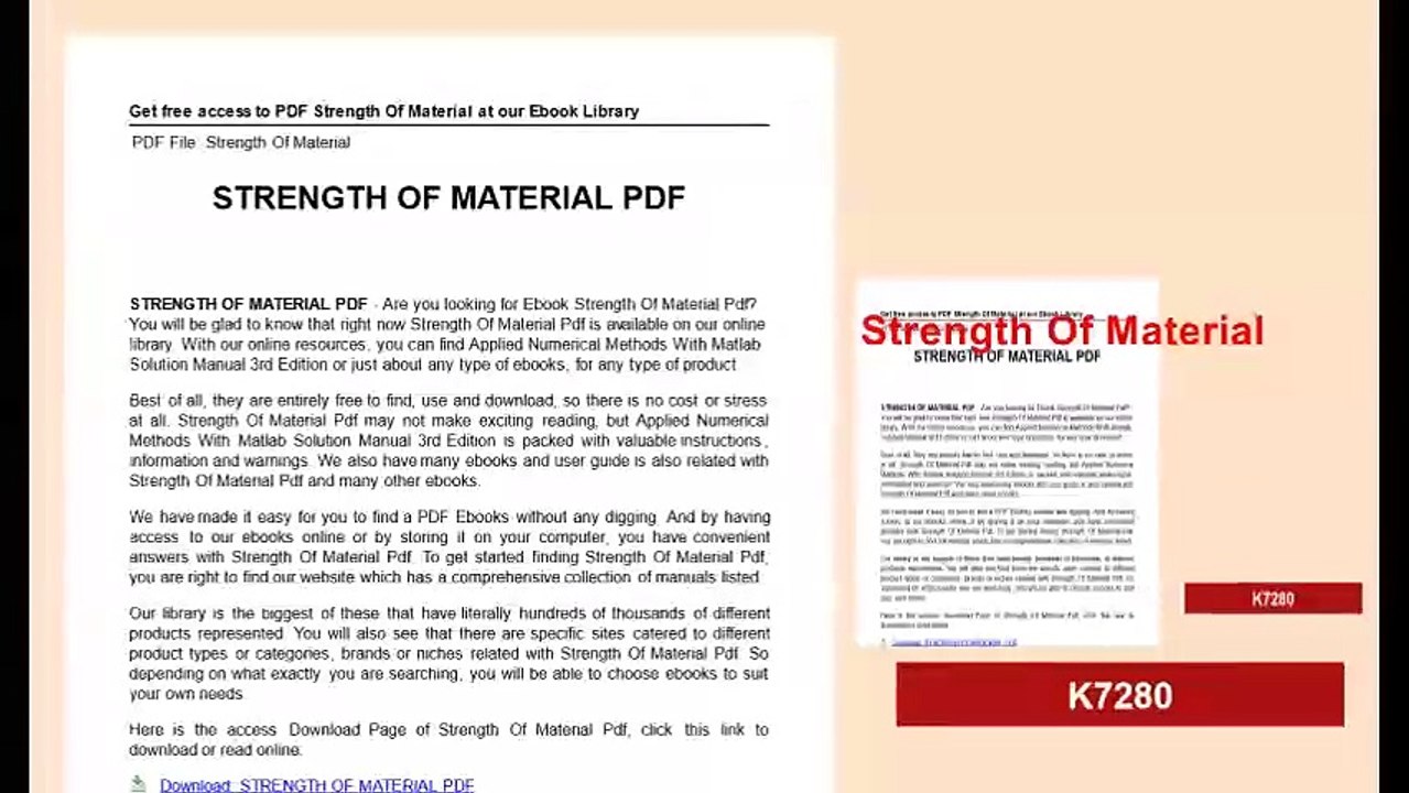 Strength Of Material