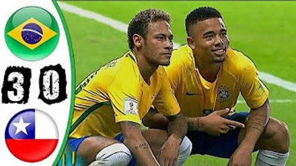 Brazil vs Chile 3-0 All Goals & Highlights - 10/10/2017 HD