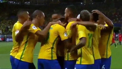 Paulinho Goal HD - Brazil 1-0 Chile - 10.10.2017