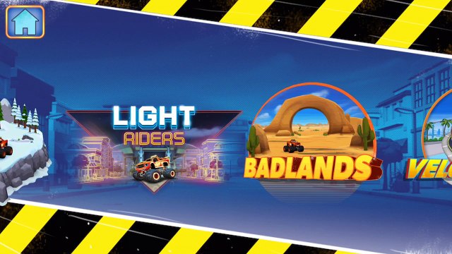 Blaze and the Monster Machines - Racing Game | BADLANDS Map #2 By Nickelodeon