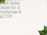 PhoneStar Micro USB Kabel 2Pack 02 Meter USB Ladekabel für Android Smartphones Samsung