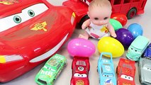 Disney Cars Lightning McQueen Baby Doll Laptop Kids Game & Kinetic Sand Surprise Eggs Toys