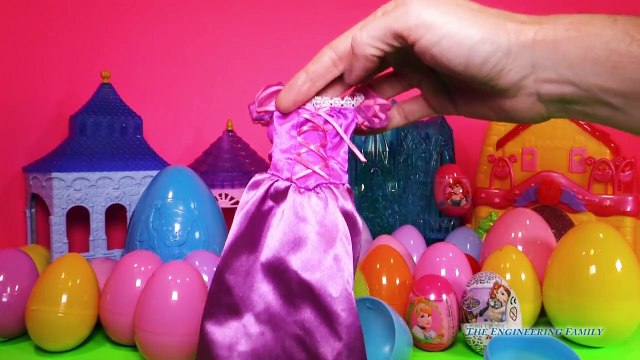 SURPRISE EGGS Disney Princess Elsa Anna Sofia Toys Surprise Eggs Video