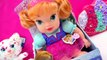 Babysitting Disney Frozen Princess Anna & Baby Alive Doll who Poops Wets Diaper - Toy Play Video