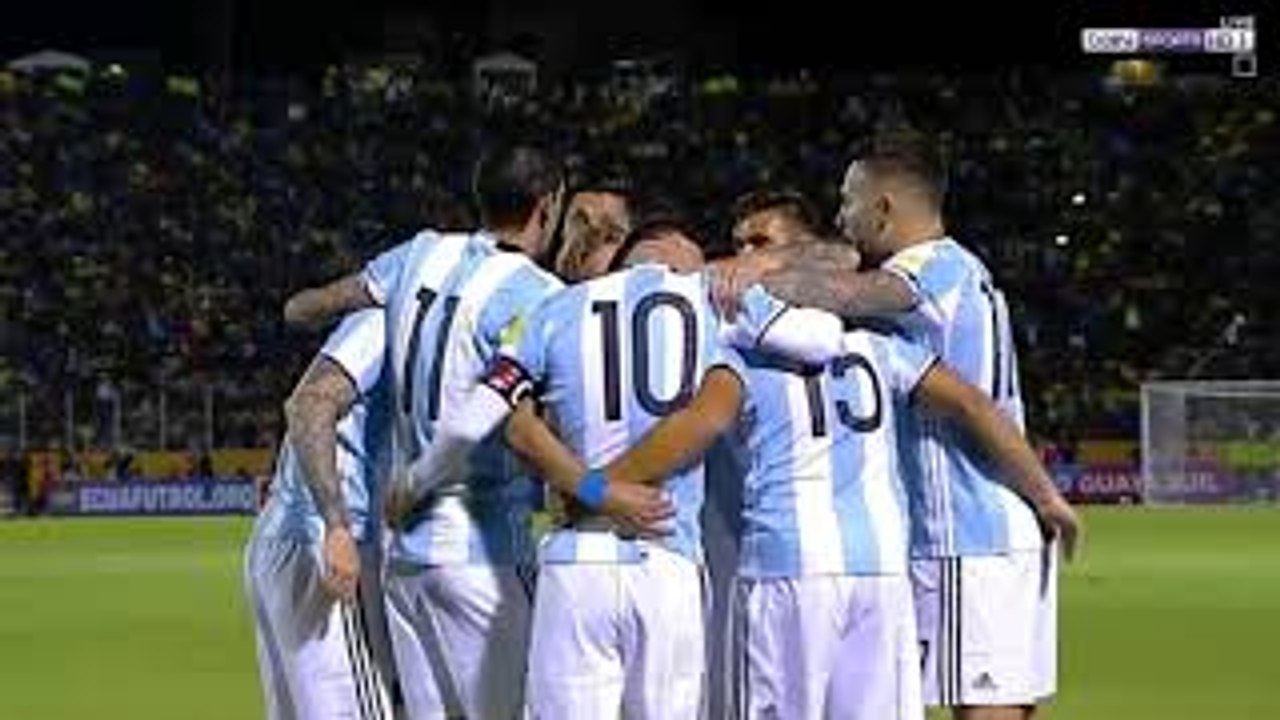 argentina vs ecuador 3-1 - [ 11-10-2017 ] - hat rick messi