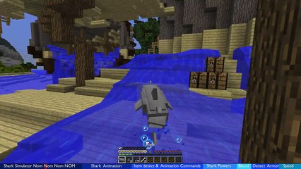 Shark Simulator in Vanilla Minecraft and One Command install