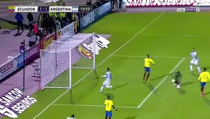 Résumé Equateur vs Argentine buts Messi 1-3