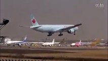 Air Canada Boeing 777-300ER Crosswind Rough Landing at Tokyo Narita International Airport