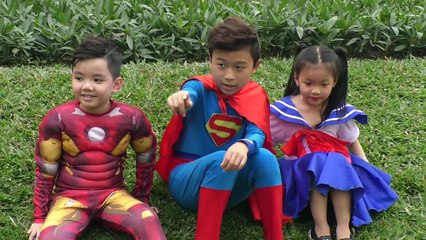 Baby POLICE vs Princess Elsa Kidnapped Funny Spiderman Frozen Marvel Superhero