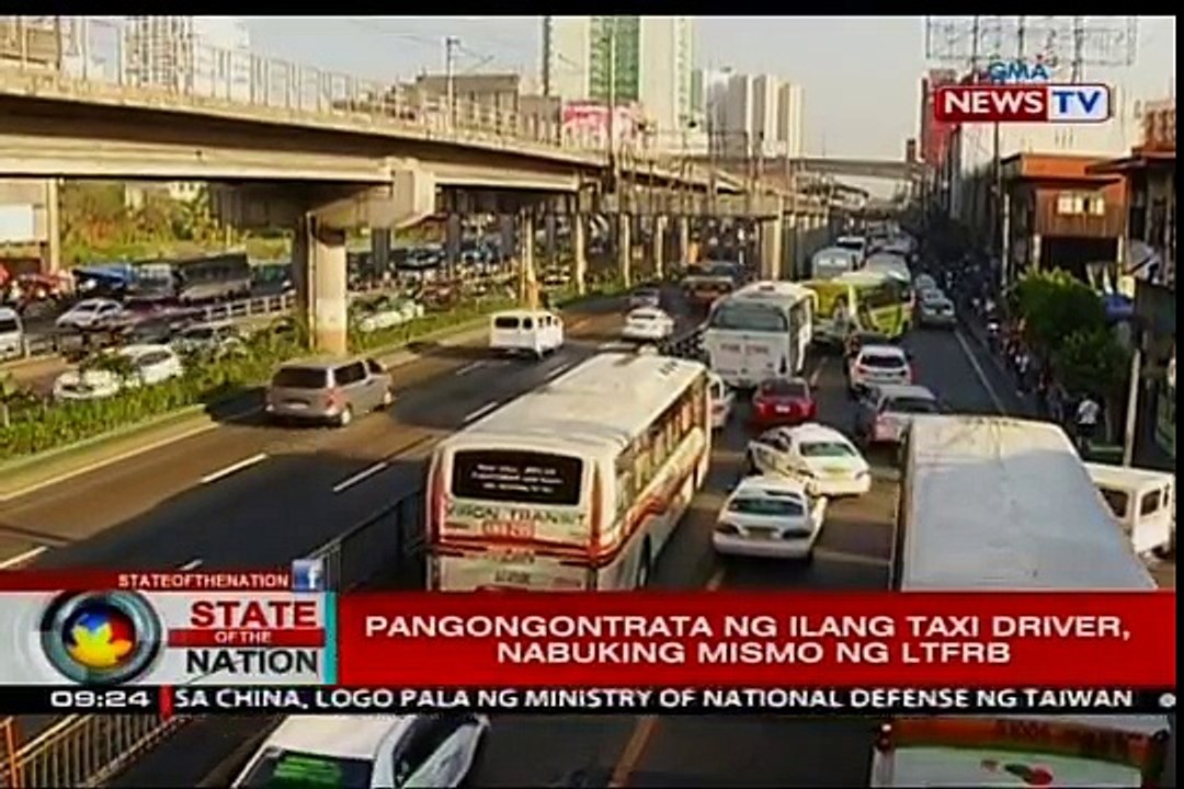 SONA: Pangongontrata ng ilang taxi driver, nabuking mismo ng LTFRB
