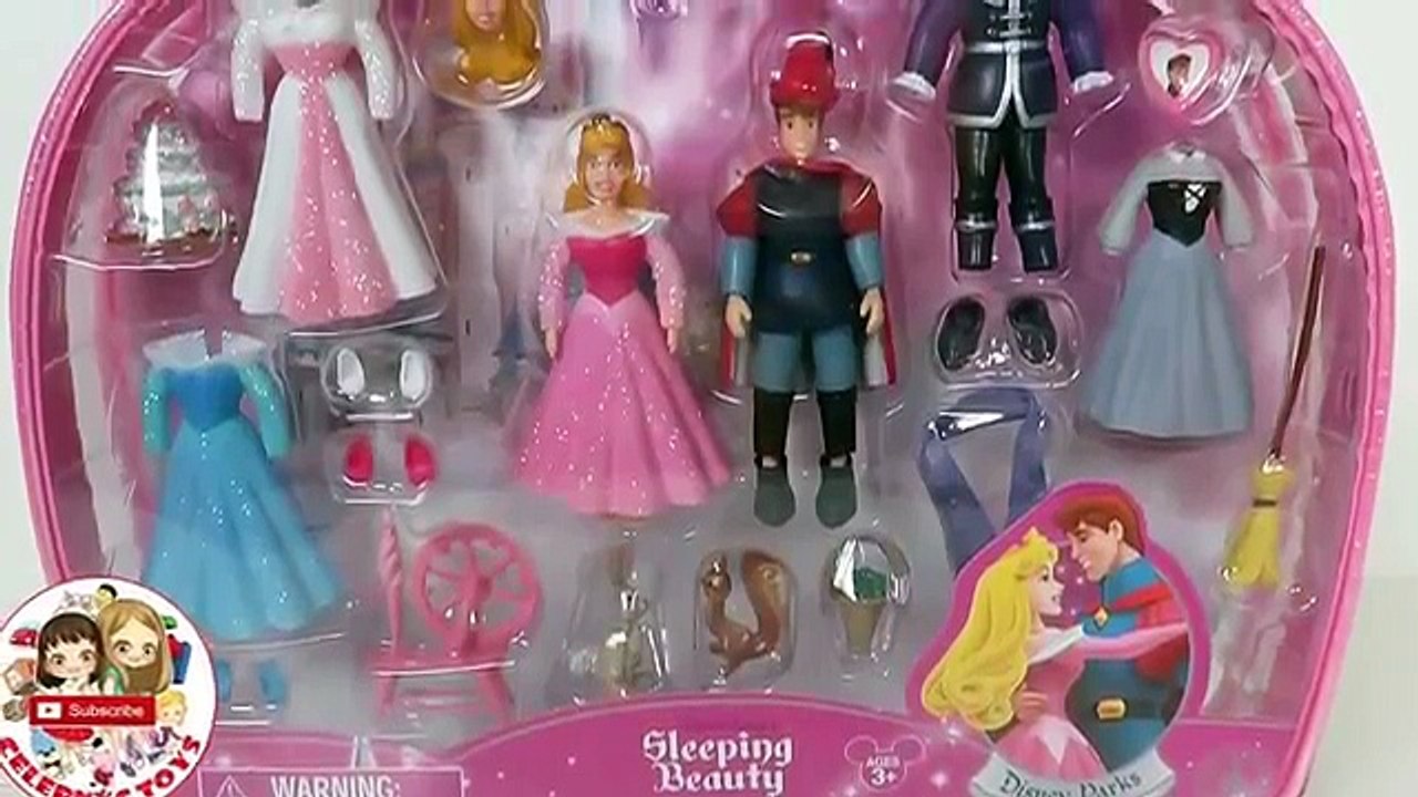 RARE Sleeping Beauty Deluxe Princess Fashion Set - Polly Pocket Disney Parks