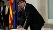 Catalan leaders sign declaration of independence
