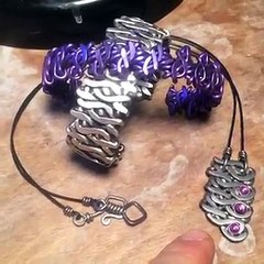 Annodize a Niobium Pendant Purple