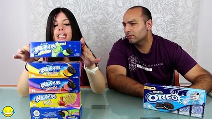 PROBAMOS OREO CHINAS DE SABORES RAROS!! Sabores extraños!!