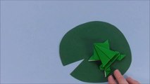 Origami jumping frog- How to make a paper frog that jumps high and far