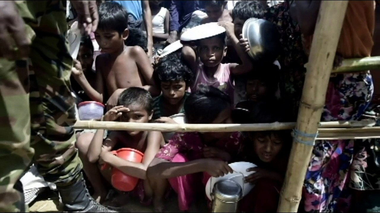 Rohingya-Kinder hungern in Camps in Bangladesch