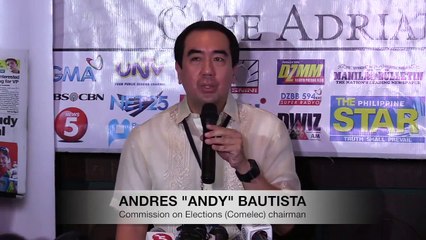 Comelec chair Andres Bautista resigns