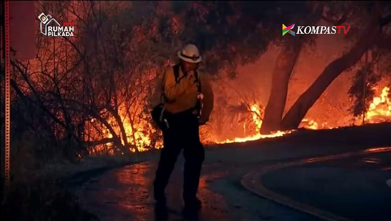 Wapres AS Kunjungi Lokasi Kebakaran