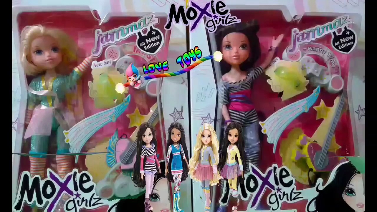 العاب بنات - عرائس ماكسي غيرلز الموسيقين الأصلي مع مفاصل في قدمها - moxie girlz dolls jammaz playset
