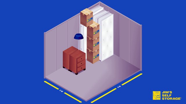 Packing A 3m x 4m Self Storage Unit - Storage Unit Size Guide
