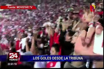 Selección Peruana: así se festejó gol de Guerrero en las tribunas