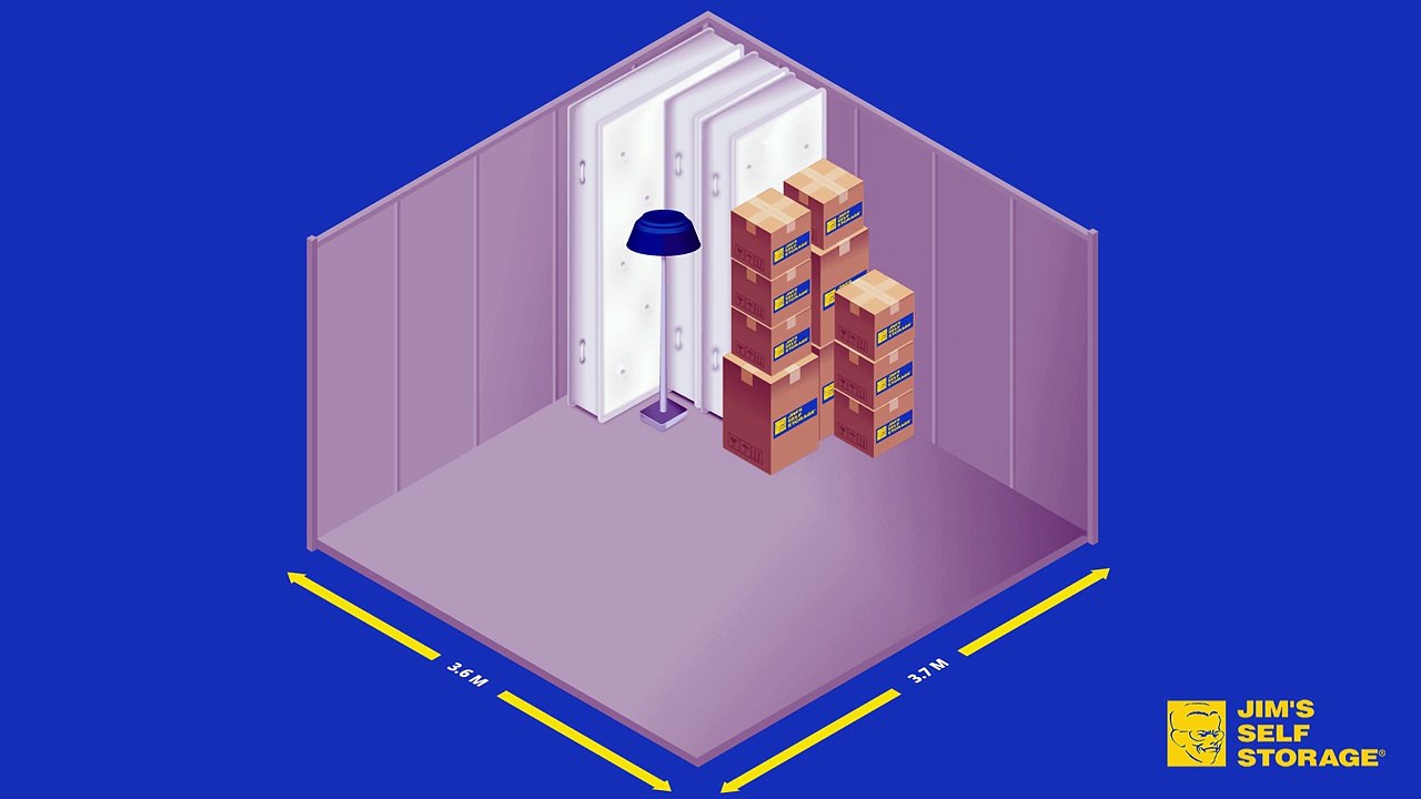 Packing A 3.6m x 3.7m Self Storage Unit - Storage Unit Size Guide (1)