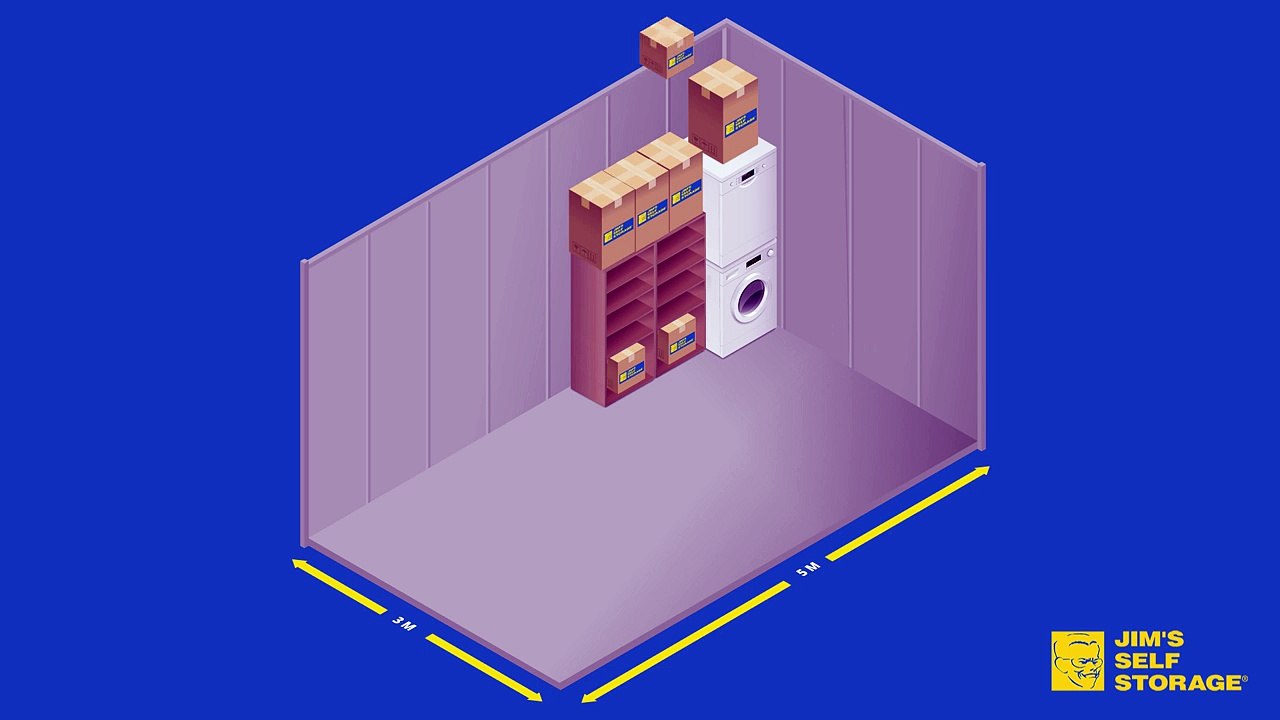 Packing A 3m x 5m Self Storage Unit - Storage Unit Size Guide