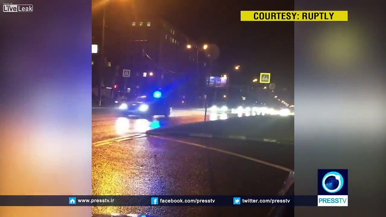 See Saudi king's huge motorcade racing through Moscow