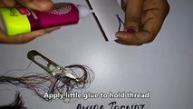 How to make Silk thread Tassle Earring