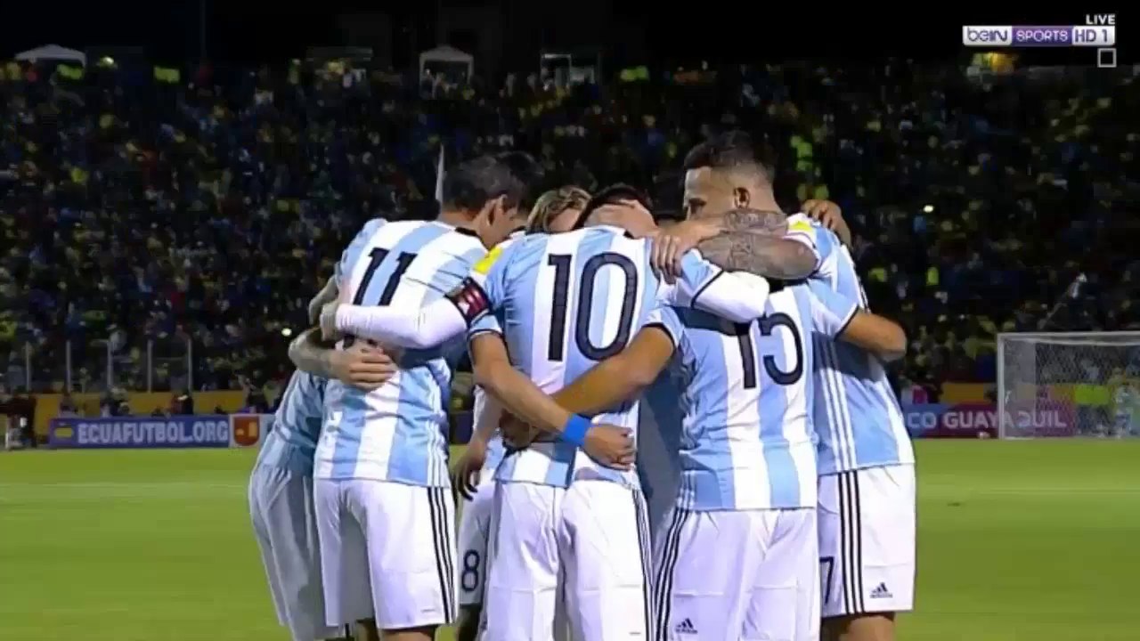 ملخص مباراة الارجنتين والاكوادور 3-1 ميسي يقود...