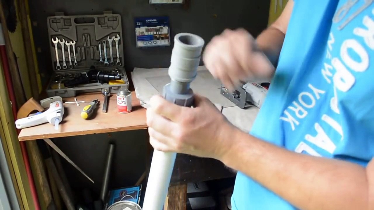 How to make a pvc waterfall diffuser and what it looks like installed