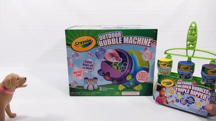 Crayola Outdoor Colored Bubbles Machine!