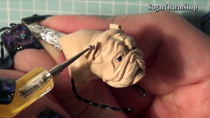 Polymer Clay Tutorial; Miniature Dog #3; English Bulldog