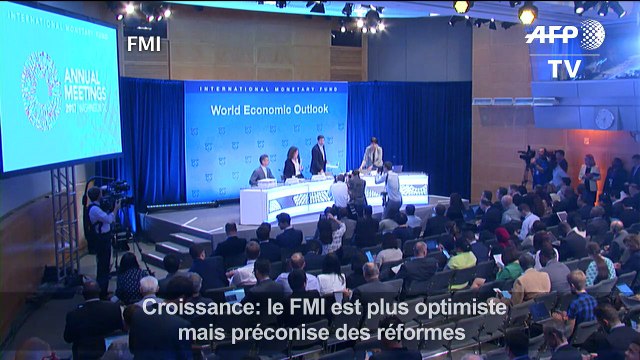 Croissance: le FMI est plus optimiste mais préconise des réforme