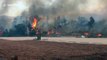 Smoke rises from Peters Canyon Regional Park in Orange County