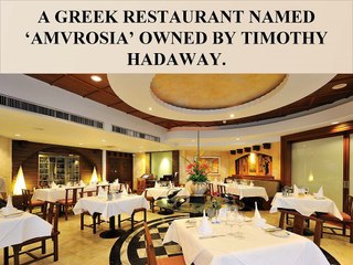 Timothy Hadaway is the owner of a restaurant named ‘Amvrosia’.