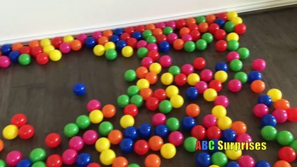 BALL PIT HUNT Best Learning Video Colors & Counting for Kids OLAF Princess T Marvel Egg Surprise Toy