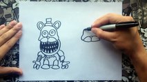 Como dibujar a los mini freddys | how to draw freddy | five nights at freddys