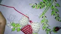 Hand embroidery designs. Beads padded lace stitch. Hand embroidery stitches tutorial.