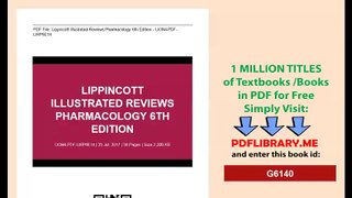 Lippincott Illustrated Reviews Pharmacology 6th Edition