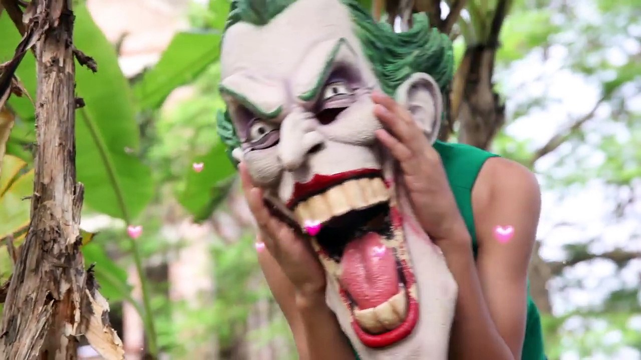 Joker drive a car Kidnapped Spiderman Masha Learn color Police Catch Joker Love Elsa Superhero funny