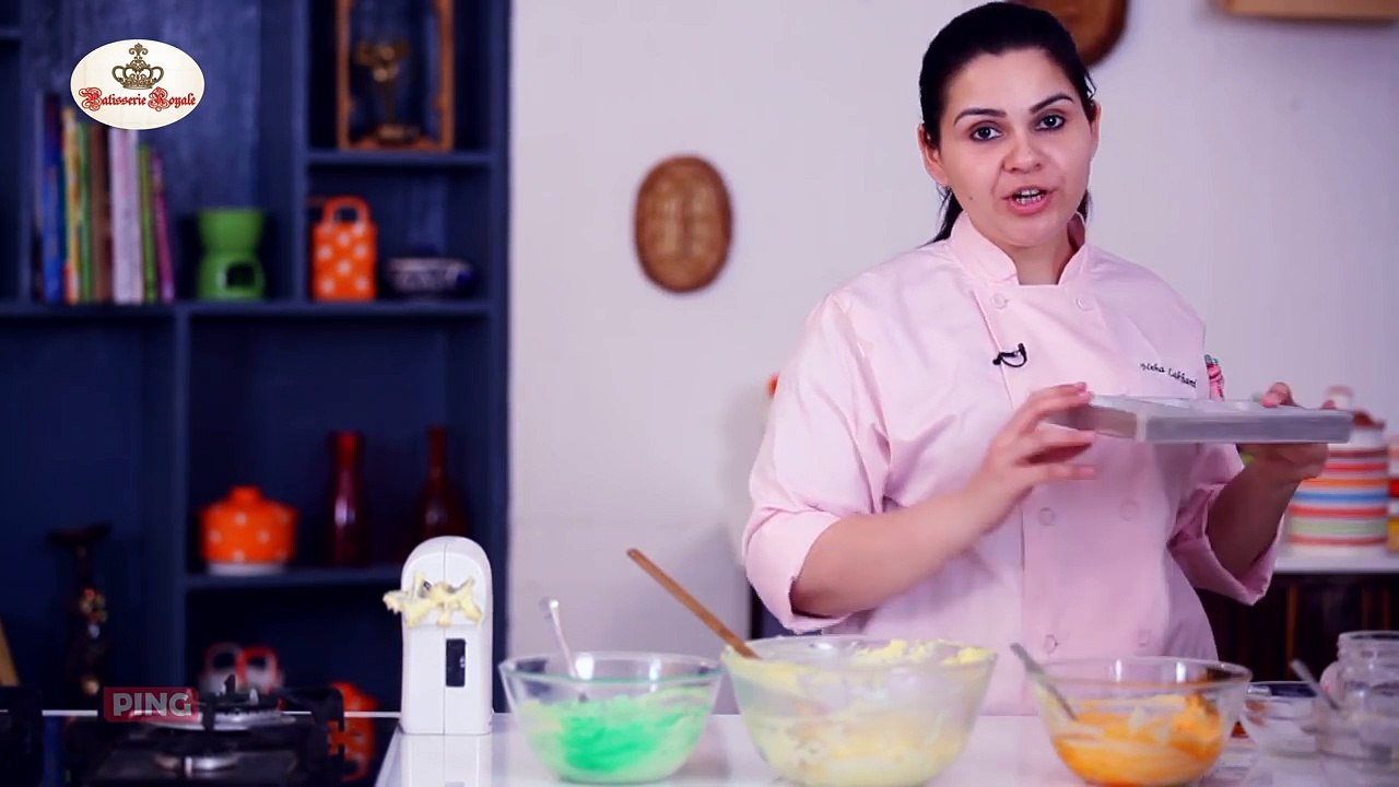 A Tri Coloured Pound Cake By Neha Lakhani