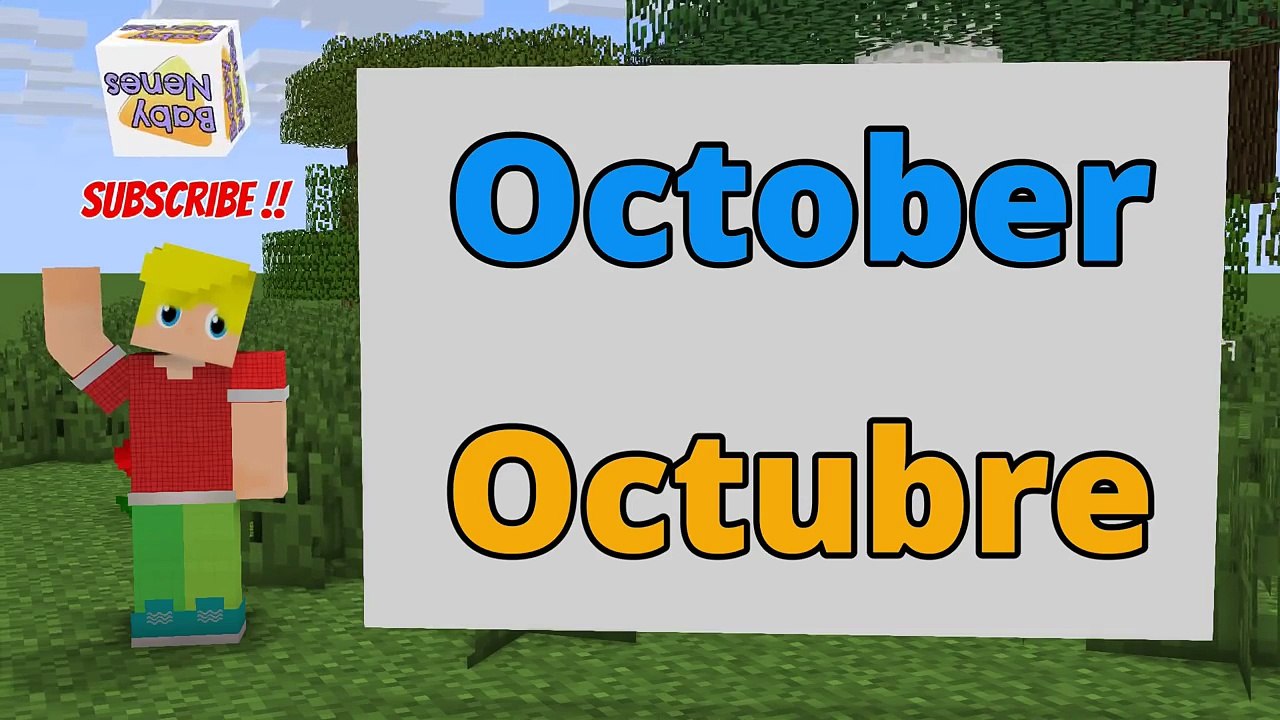 Los DIAS, MESES y ESTACIONES en inglés y español para niños