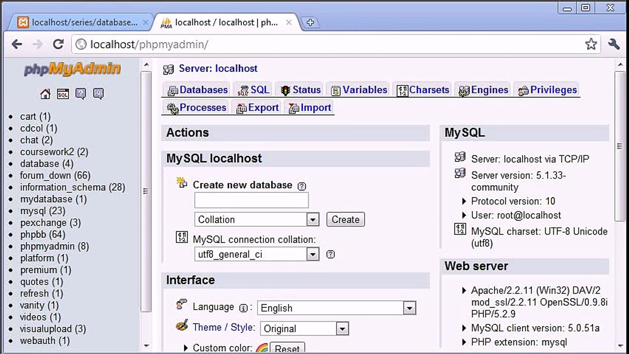 PHP Training In Jaipur|PHP Training Companies In Jaipur| phpMyAdmin Part 1