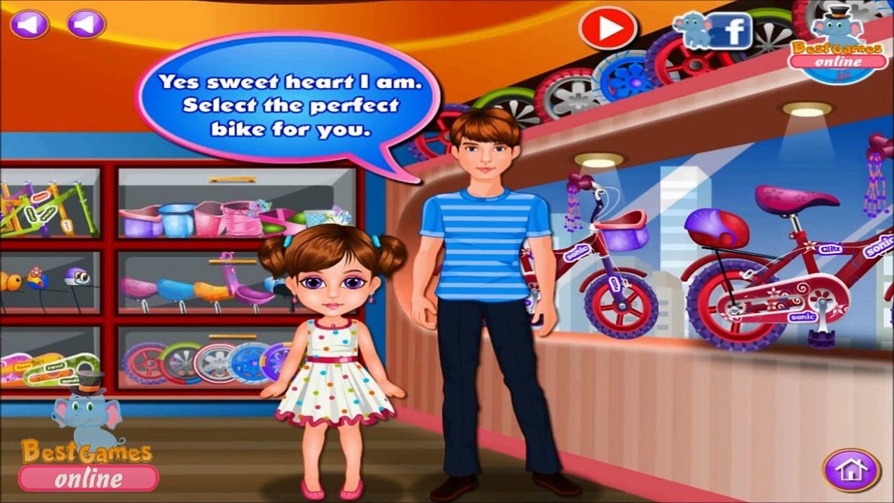 Cute Little Girl First Bike | Fun Little Girls Games Videos | Bike Games for Kids