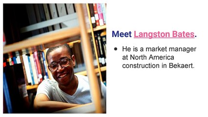 Langston Bates Market Manager