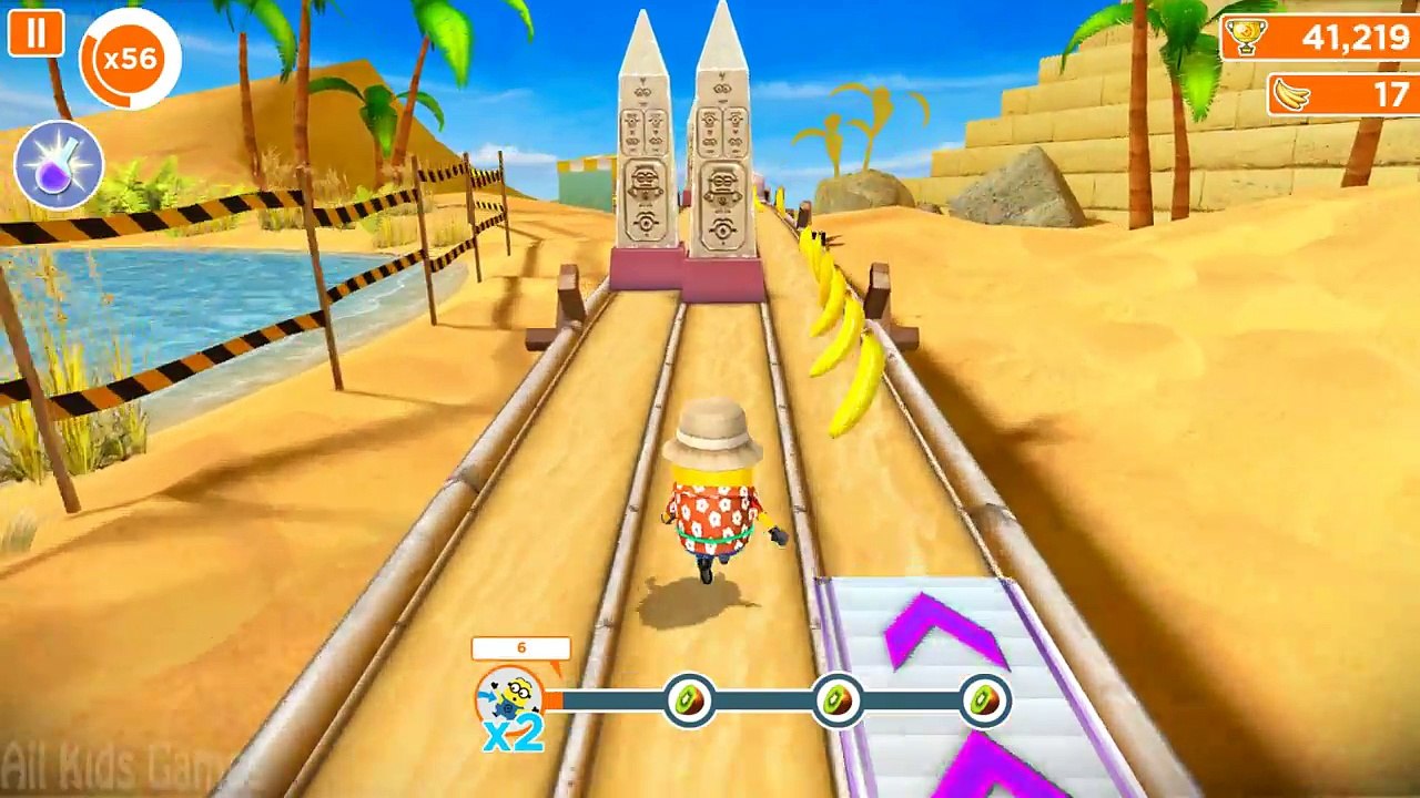 Despicable Me 2 - Minion Rush : Tourist Minion In Pyramids And El Machos Lair !