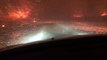 Cet habitant roule à travers l'incendie de Santa Rosa en Californie !