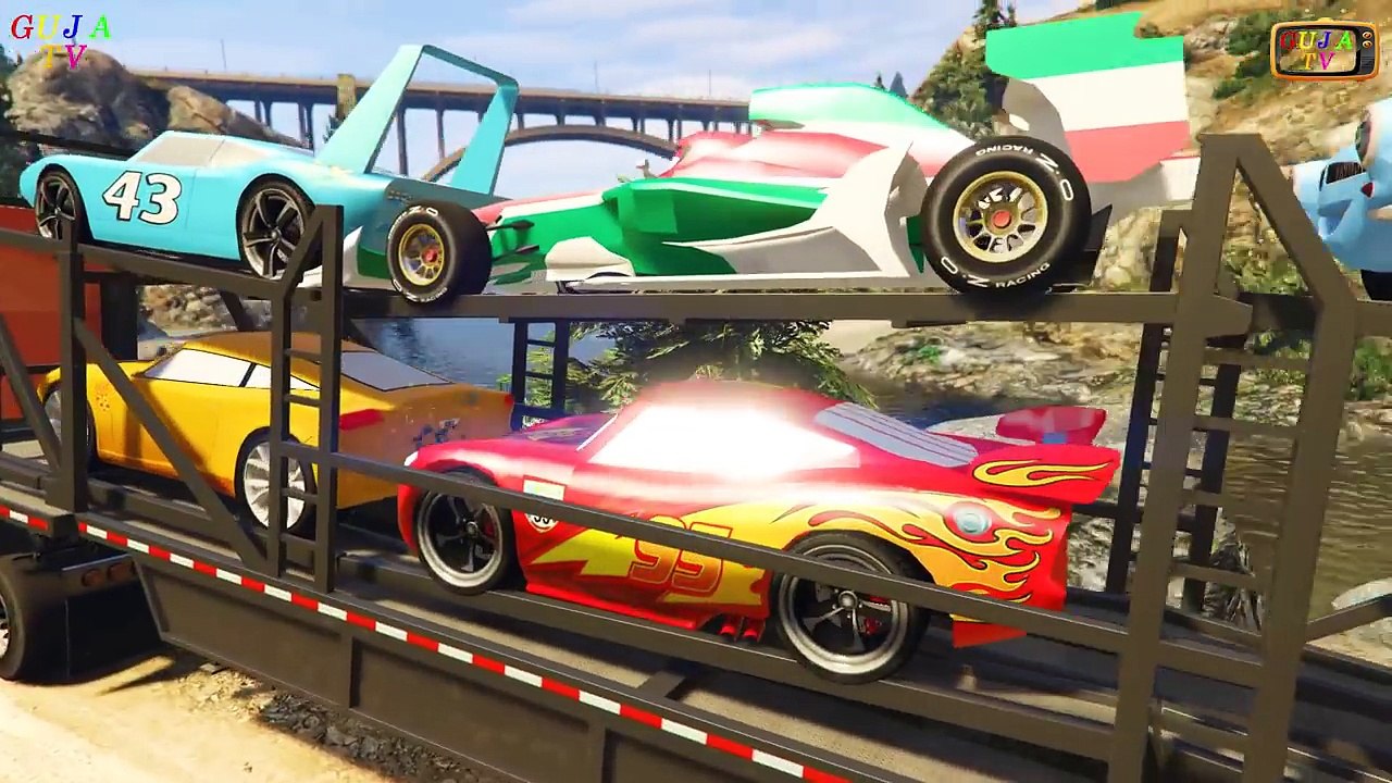 Disney Pixar Cars Mack Truck McQueen Jackson Storm Cruz Ramirez and Friends Ferrari McMissile