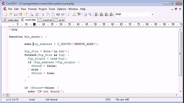 PHP Training In Jaipur|PHP Training Companies In Jaipur| Creating a File Based Unique Hit Counter Part 2